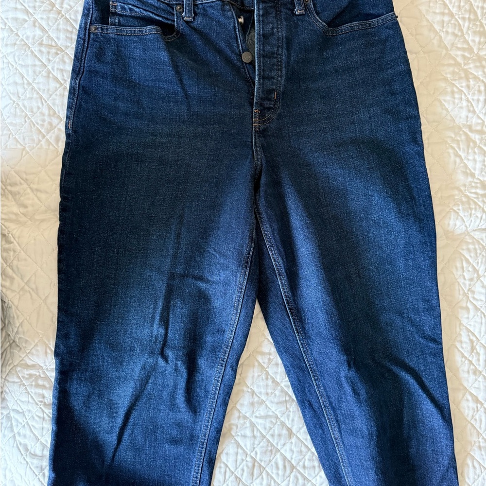 Old Navy Blue Straight Leg Jeans Classic Style